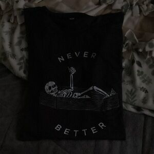 Amazon Black Skeleton Graphic Tee